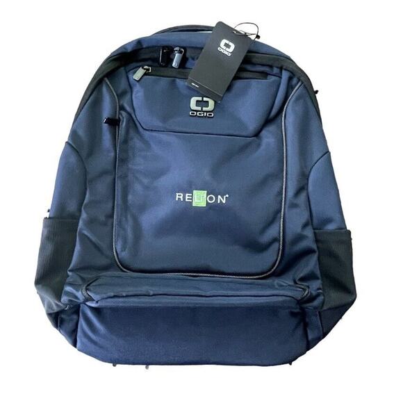 NWT OGIO Mercur Laptop Backpack Zipper Pockets Navy Blue Adult - Picture 1 of 7
